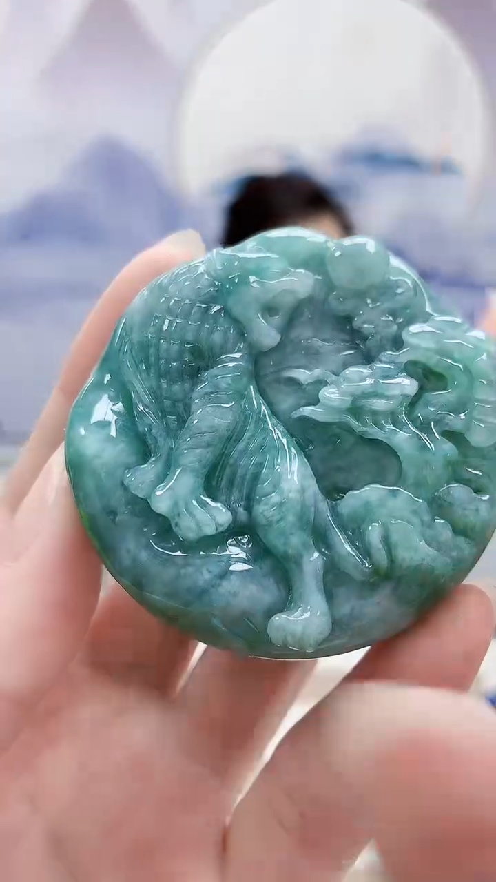 未镶嵌定制翡翠5160ry-毛货挂件15