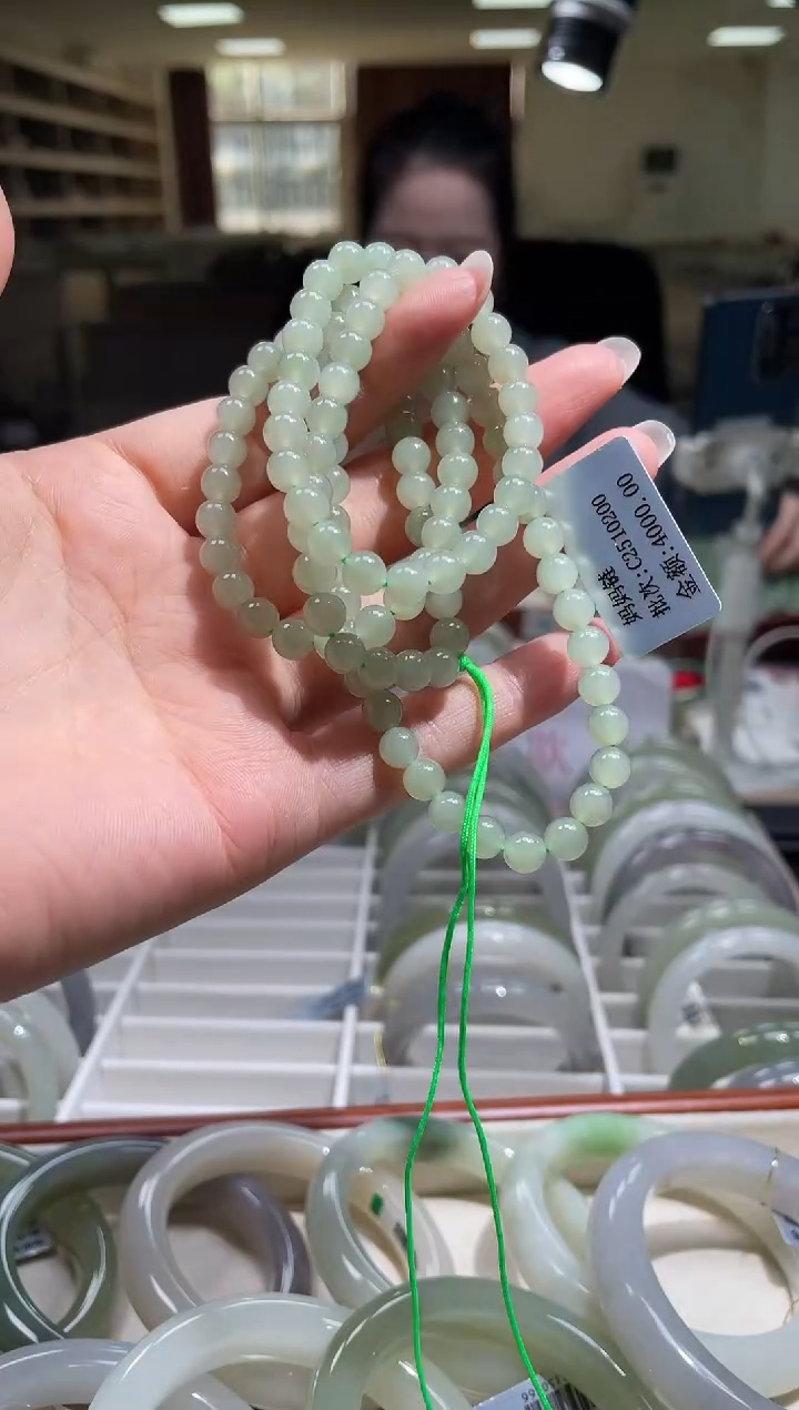 颈饰未镶嵌和田玉6mm项链多样性发货其一