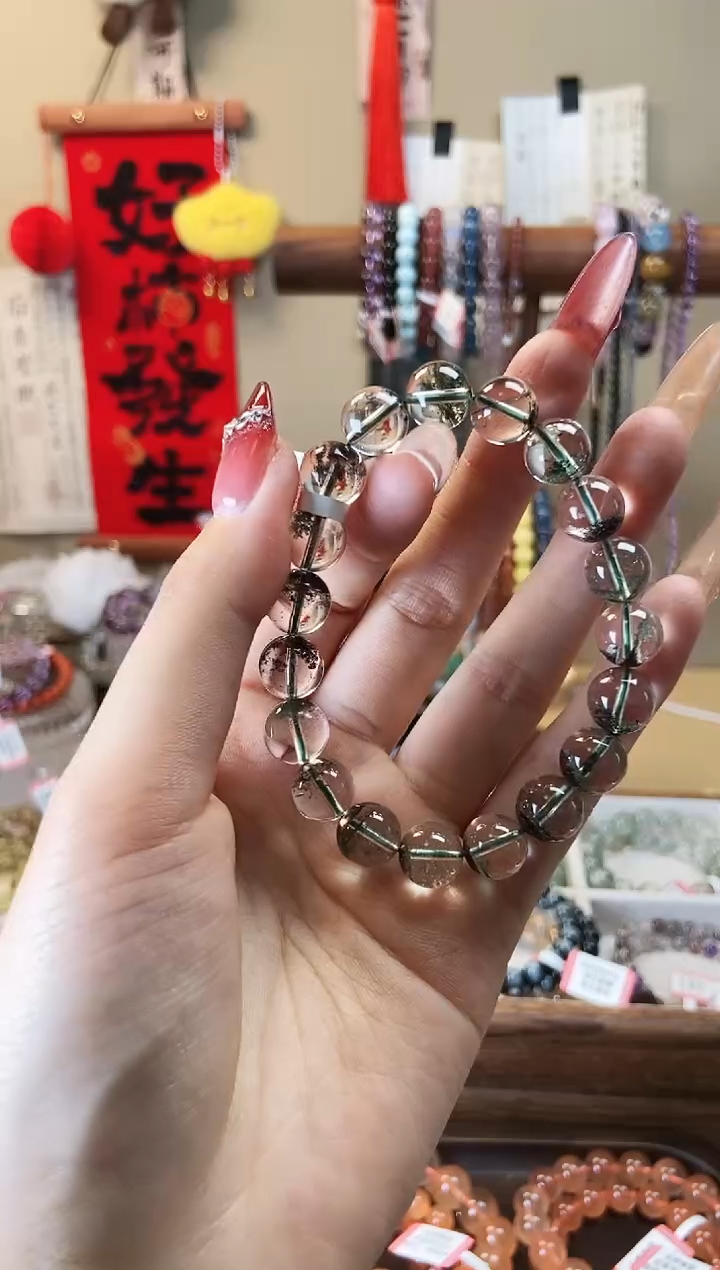 【闪购商品】水晶手链未镶嵌10m红绿幽灵