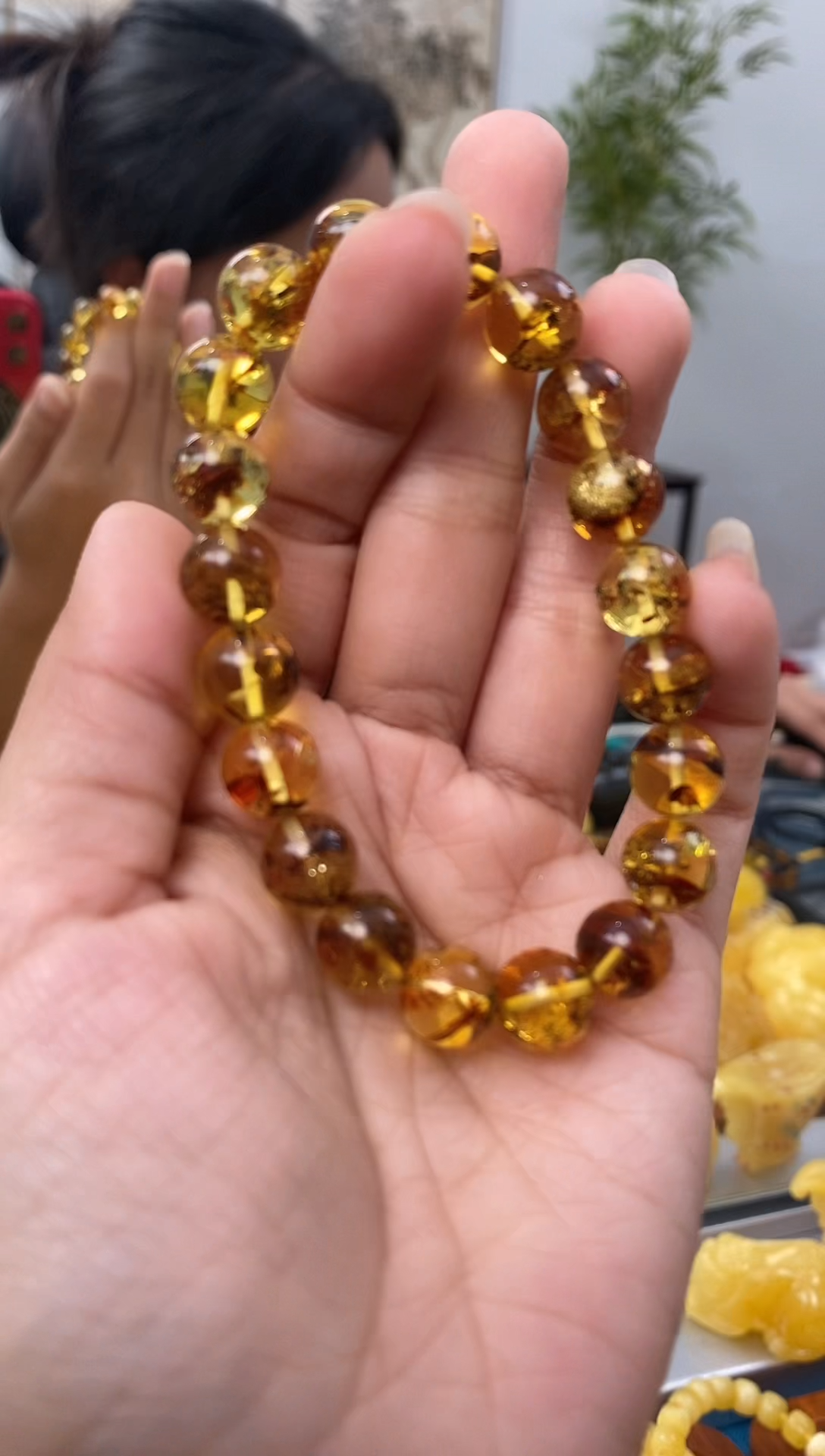 【闪购商品】琥珀裸石未镶嵌天然琥珀蜜蜡手串