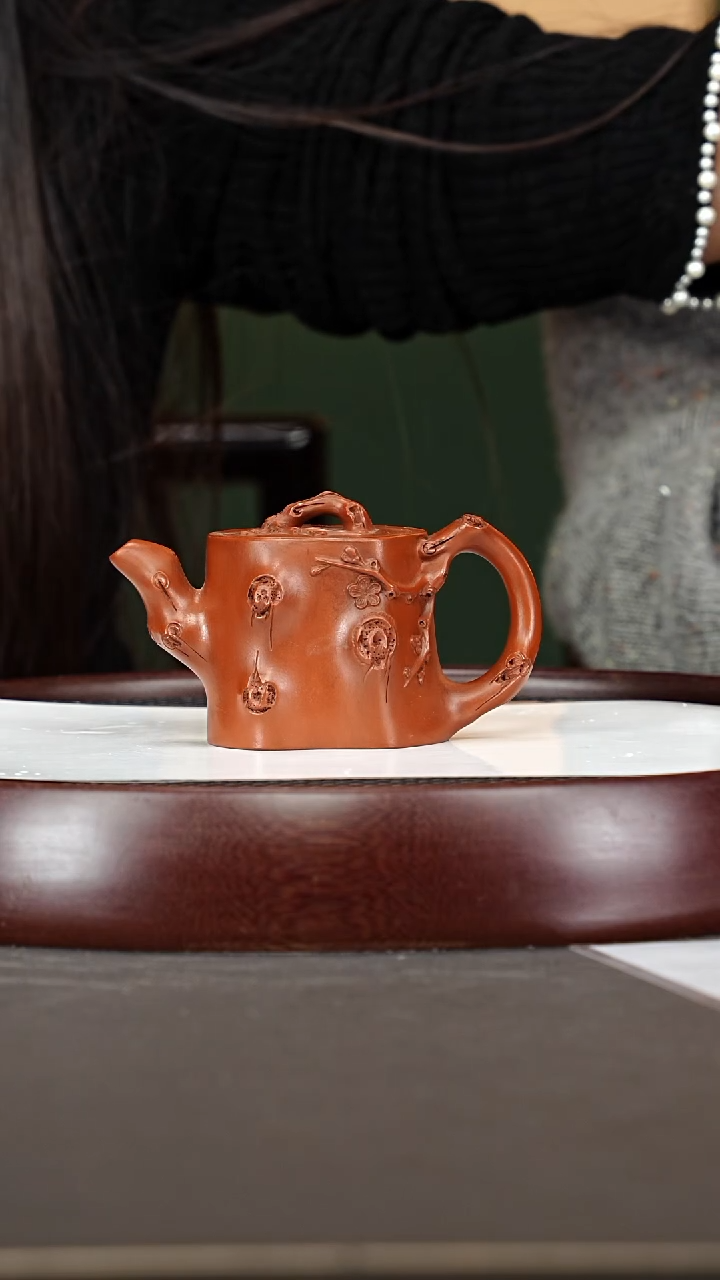 茶壶紫砂77QYJ阑香 朱泥160cc