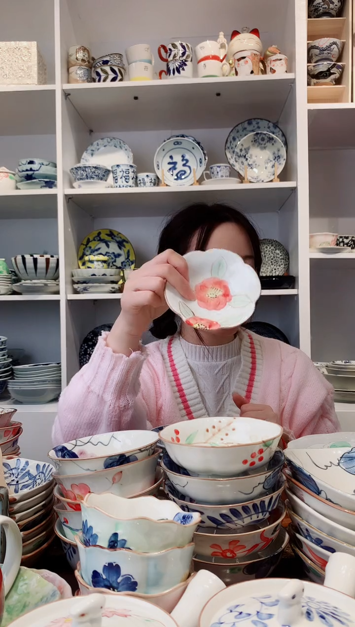 【闪购商品】钛合金日本进口花朵小碟