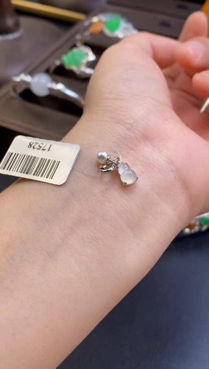 颈饰银S925镶嵌翡翠R***✨17528