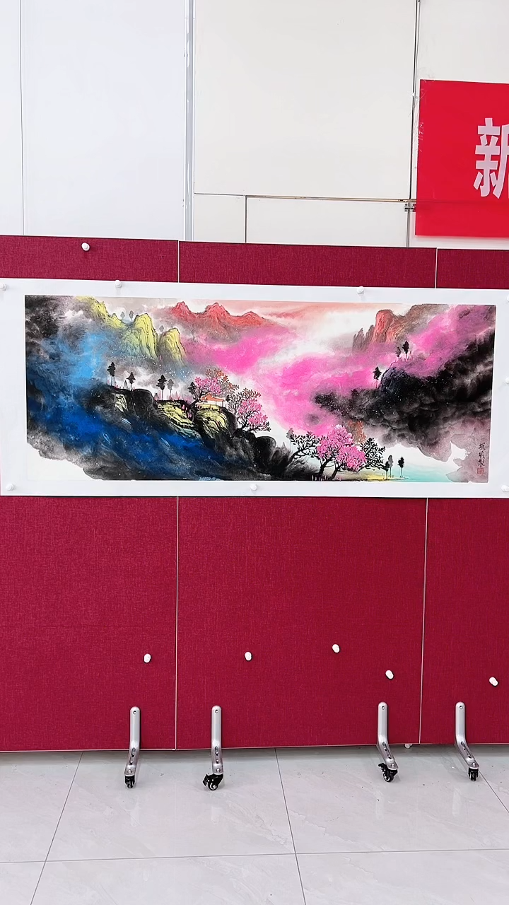 【闪购商品】绘画杨风顺绘画12平尺山水金奖紫袍作品