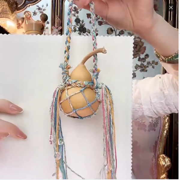 潇冉冉珠宝　白水晶木质葫芦多功能饰品