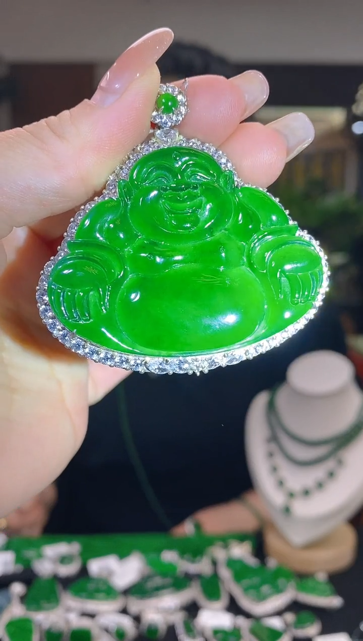 【闪购商品】翡翠吊坠(不含链)银S925镶嵌多样性发其一