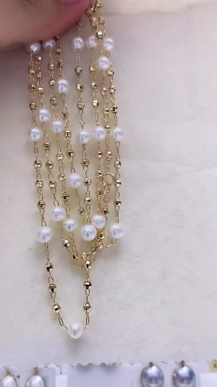 【闪购商品】淡水珍珠毛衣链未镶嵌淡水珍珠毛衣链