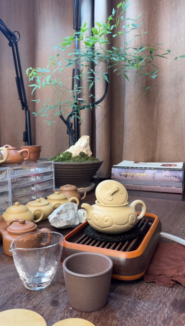 茶壶紫砂仿古如意-超精工半手-至纯本绿-容量：230CC”预售“