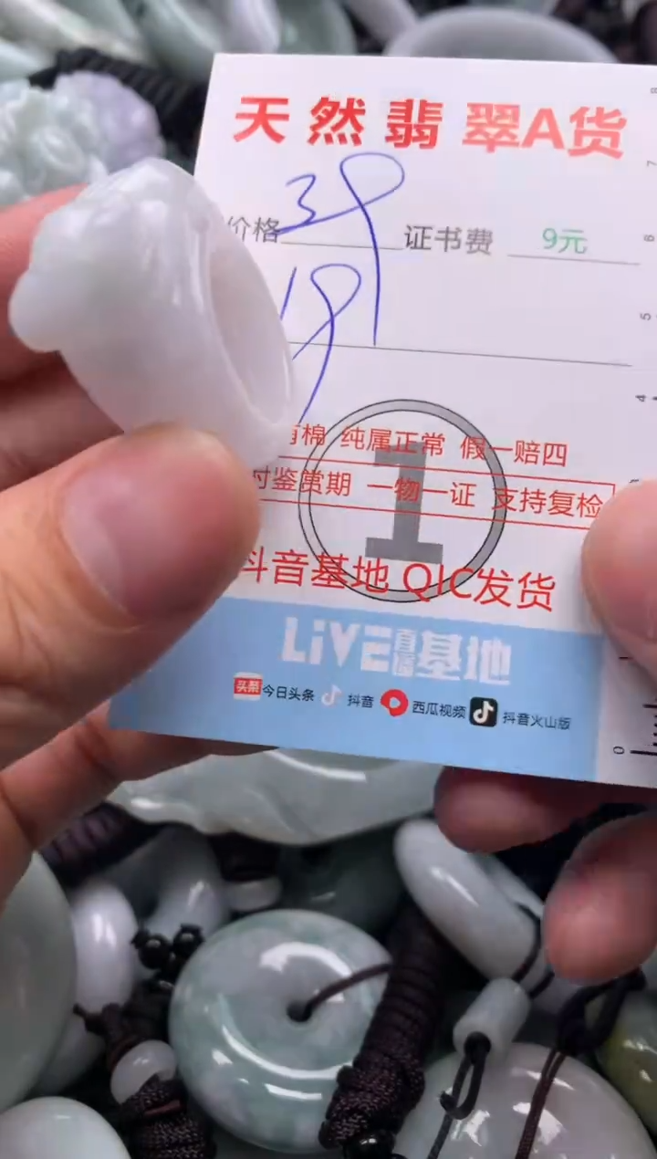 翡翠未镶嵌吊坠(不含链)1