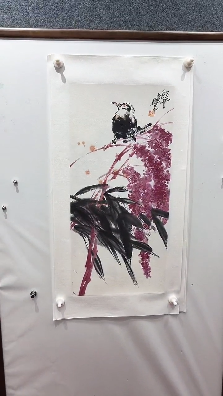 国画丰海亮/国画/花鸟。