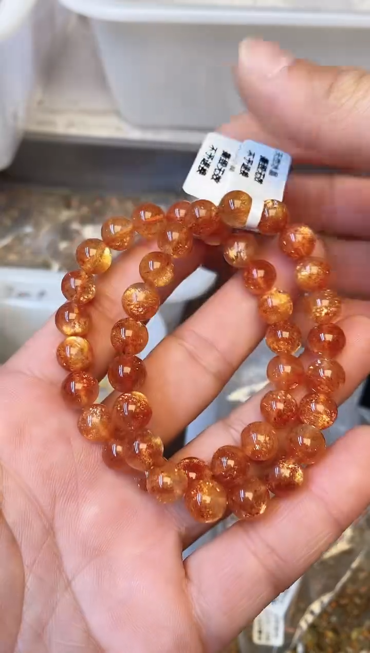 【闪购商品】日光石手串未镶嵌A60 金太阳 9mm 多样性发其一