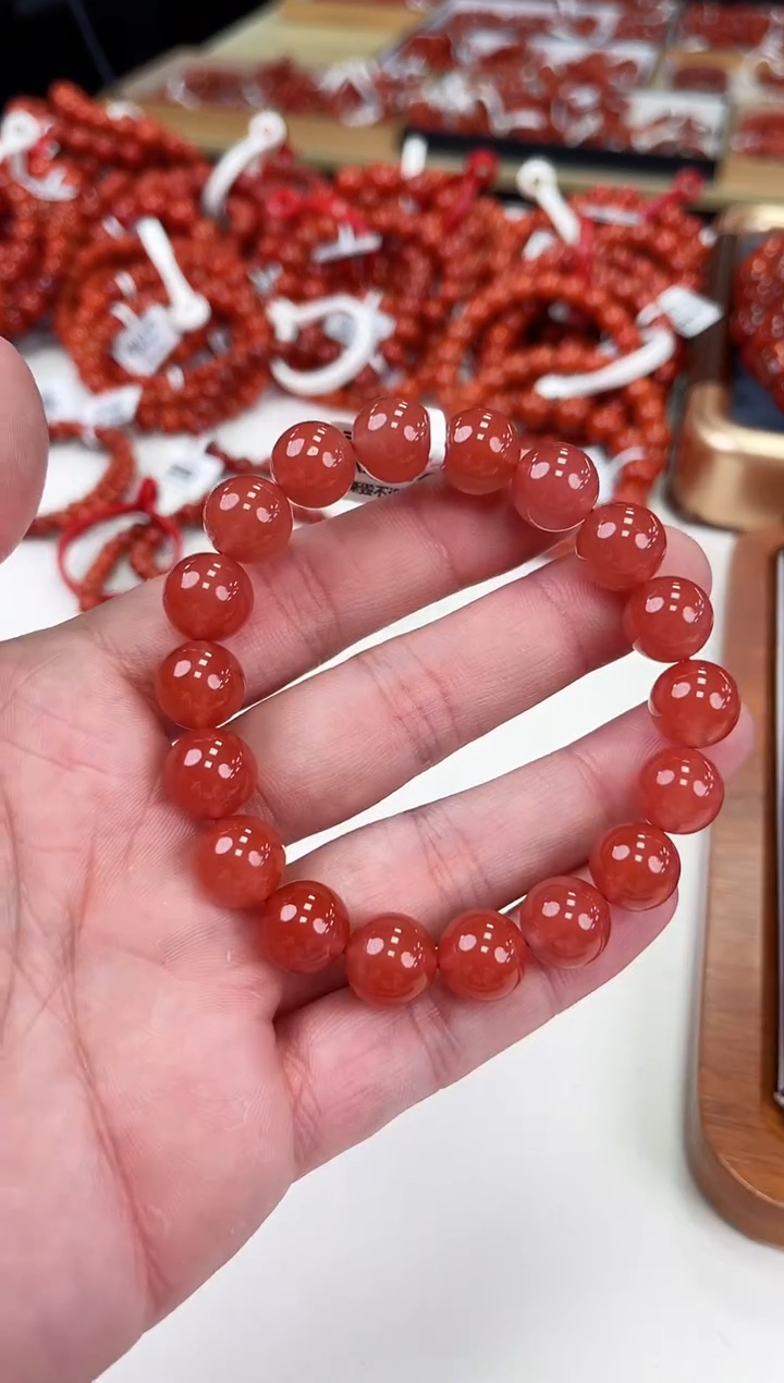 【闪购商品】南红玛瑙冰红手串11+未镶嵌一个/条