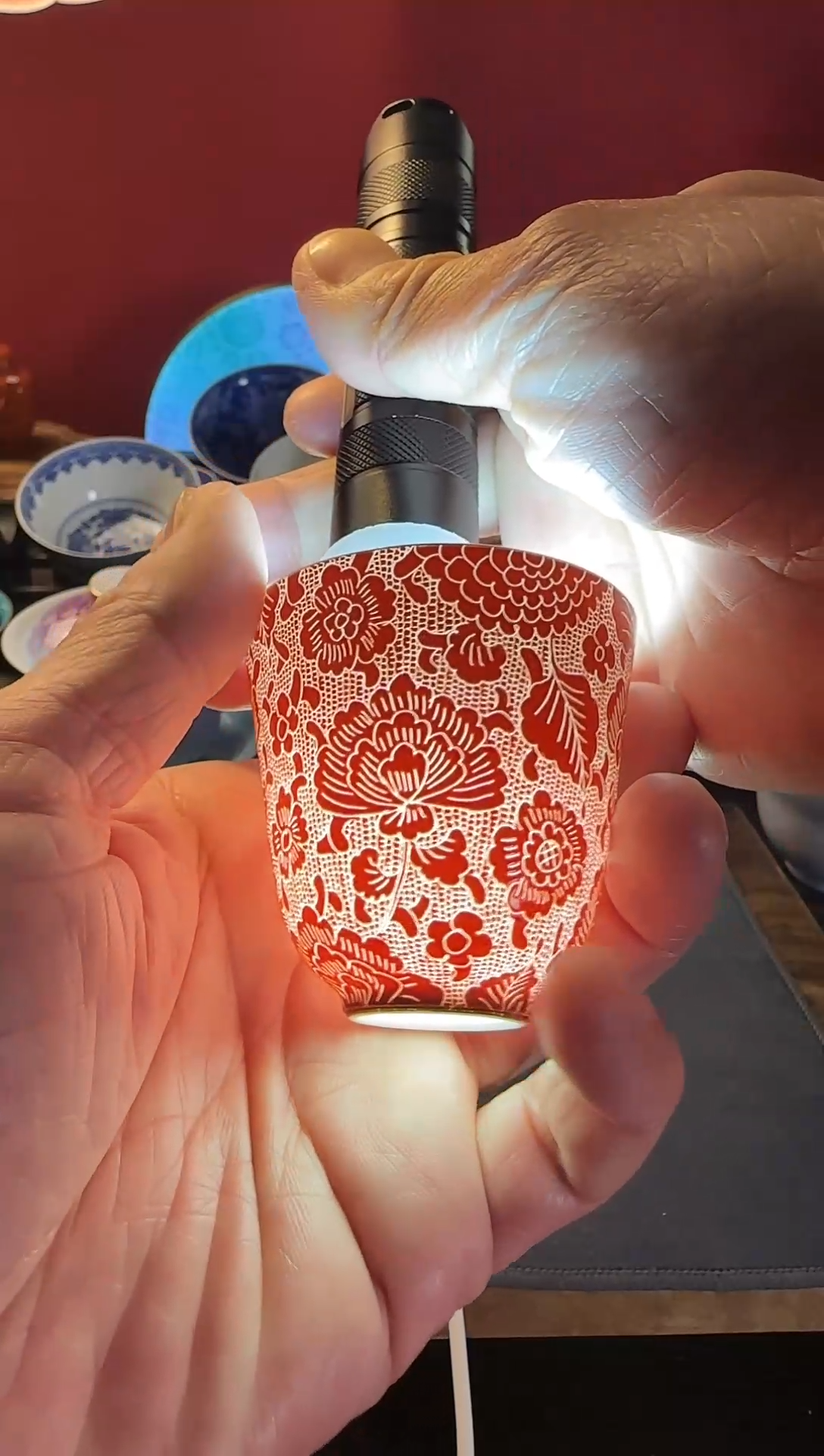 【闪购商品】景德镇手工扒花陶瓷茶具 