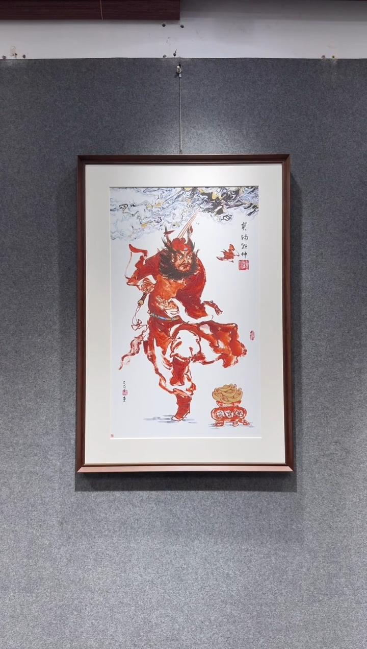 国画桑**杰牛百川老师手绘60x90