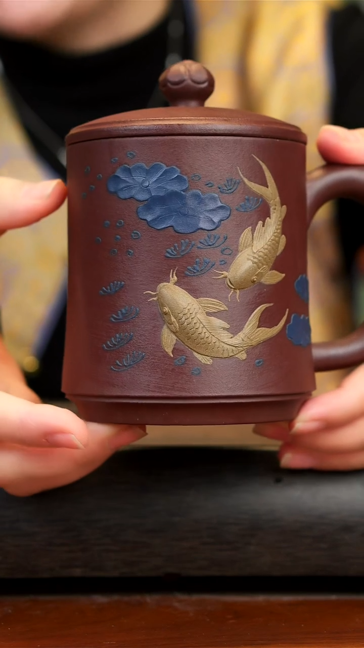【闪购商品】紫砂茶壶念一紫砂   紫泥盖杯 