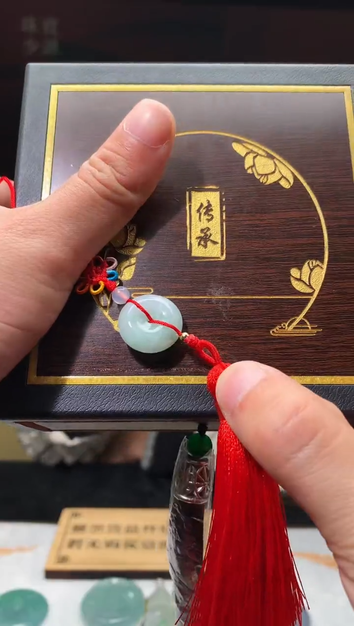 【闪购商品】定制翡翠未镶嵌4076-平安扣多样性发一40527