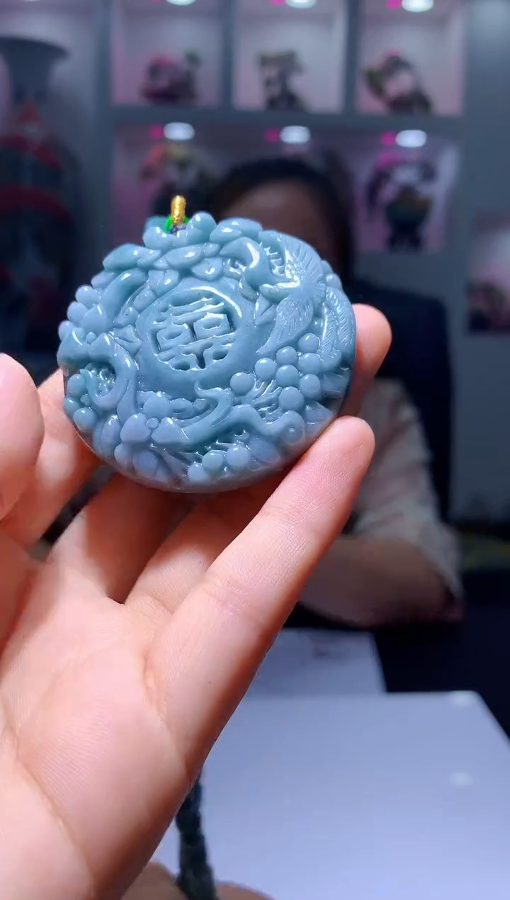 定制翡翠未镶嵌1052hm-毛货挂件20