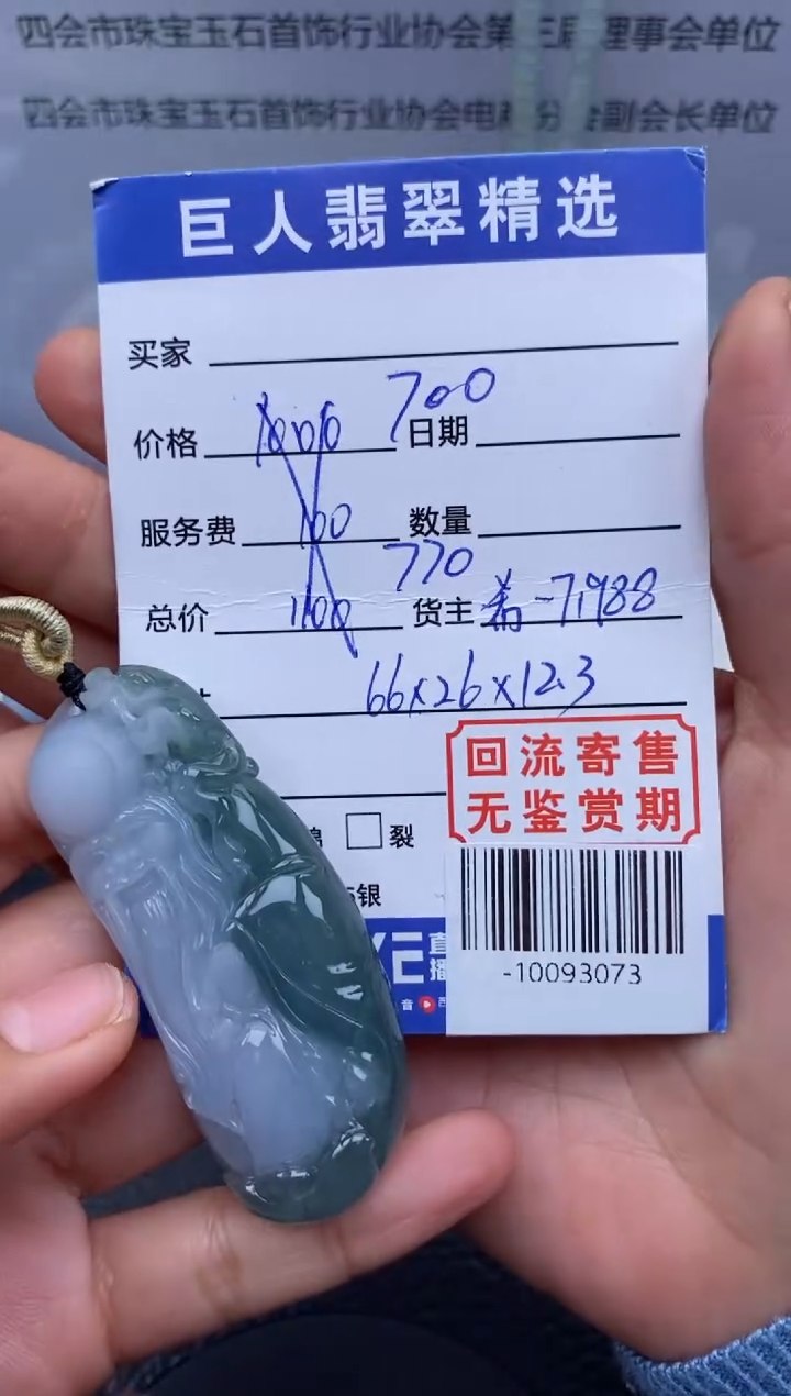 【闪购商品】翡翠颈饰未镶嵌多人-10093073