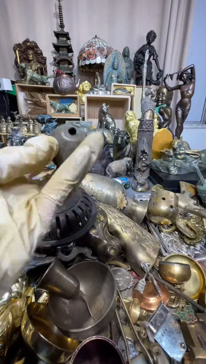 茶盏大阪中古铜器摆件291