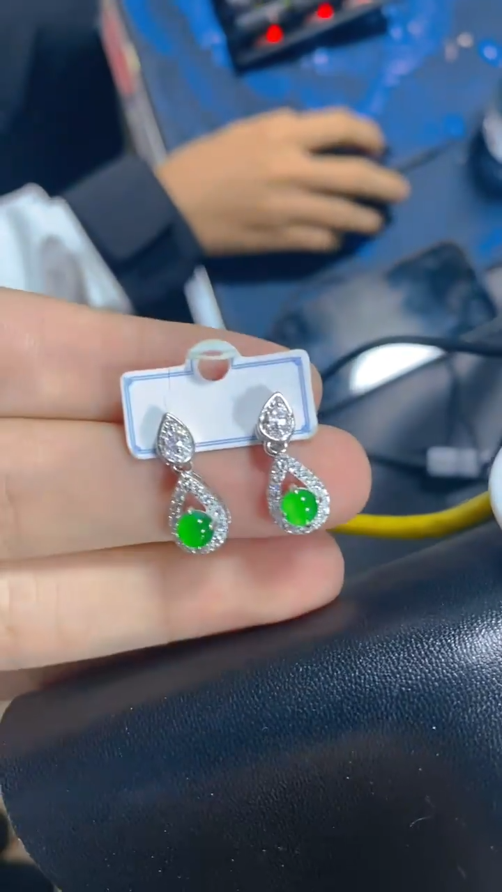 【闪购商品】翡翠耳饰未镶嵌0347338964多样性发一