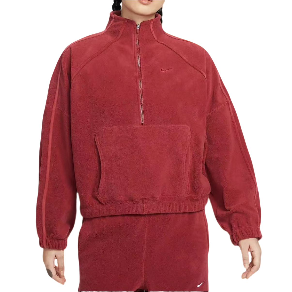 NIKE/耐克【马年新款】女子CNY新年保暖半拉链套头衫HV3716613