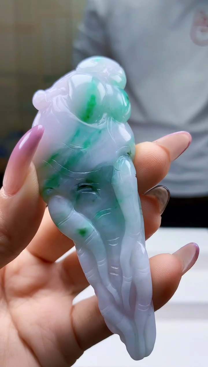 【闪购商品】定制翡翠未镶嵌4688ty-毛货挂件33