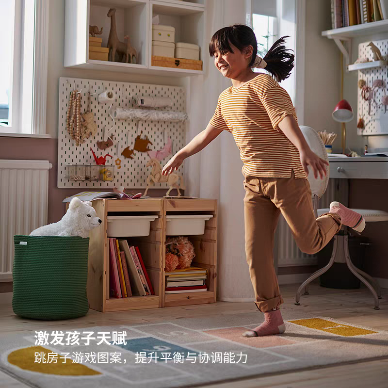 跳房子地垫 互动地垫