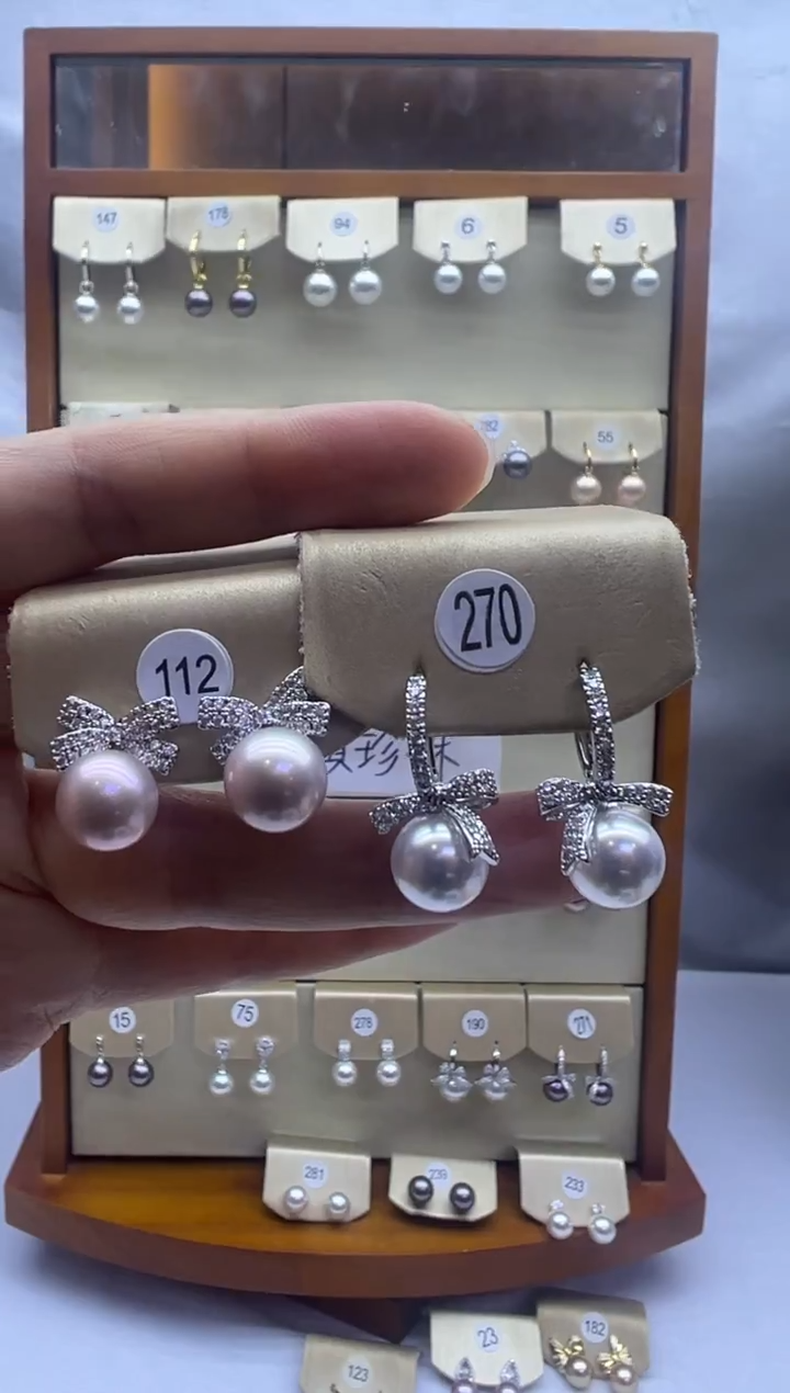 未镶嵌耳饰淡水珍珠112+270