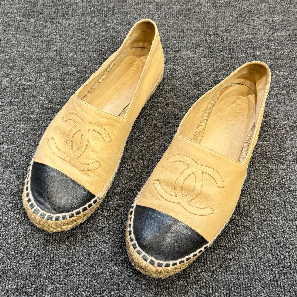 Chanel/香奈儿奶茶色 时尚渔夫鞋 39码/2603