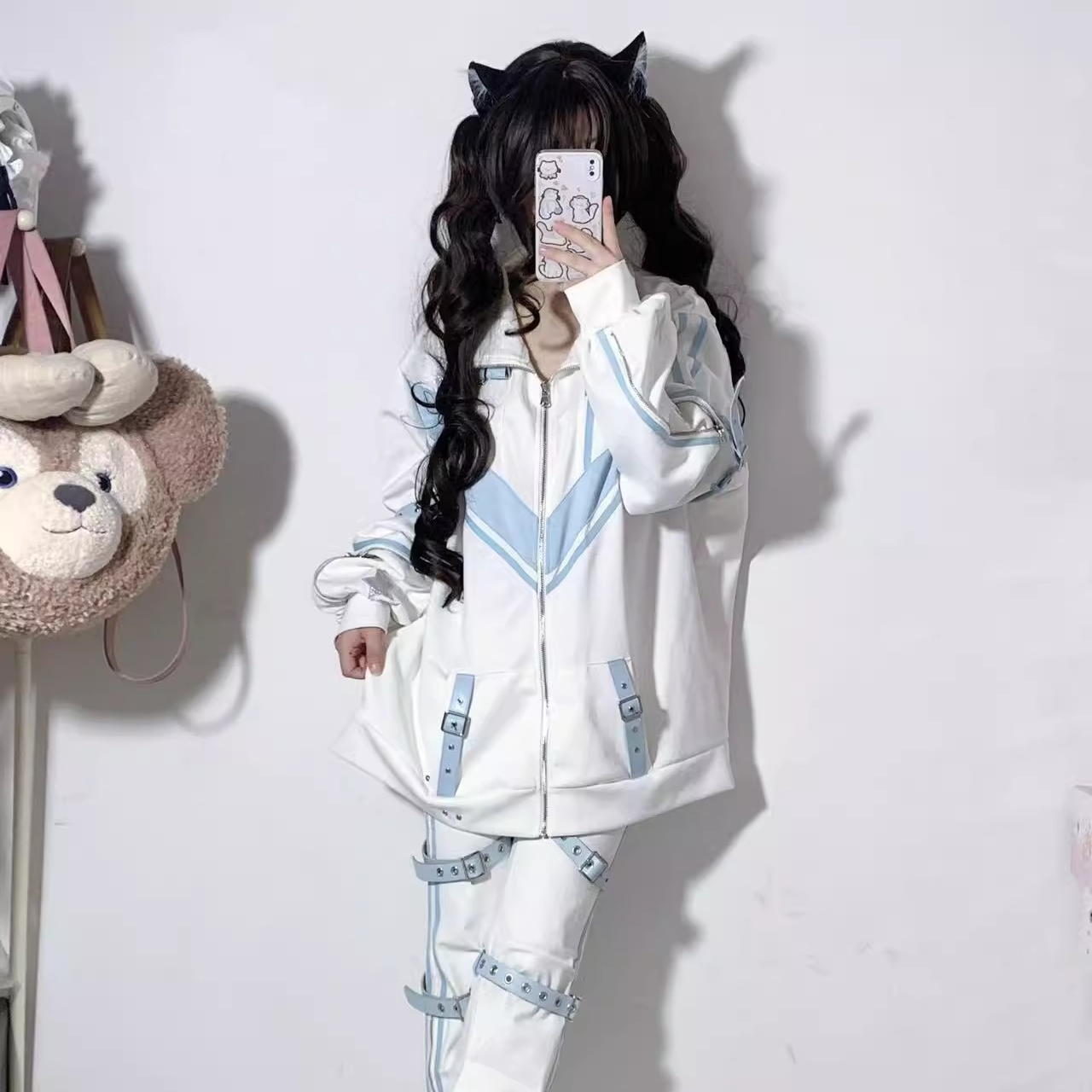 星痕上衣外套 口袋猫原创亚文化辣妹上衣外套