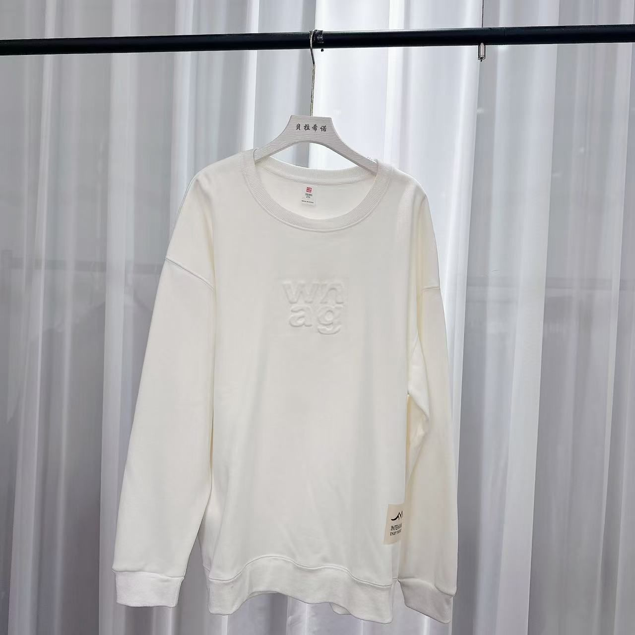 卫衣319长袖白色时尚休闲百搭女士春季圆领