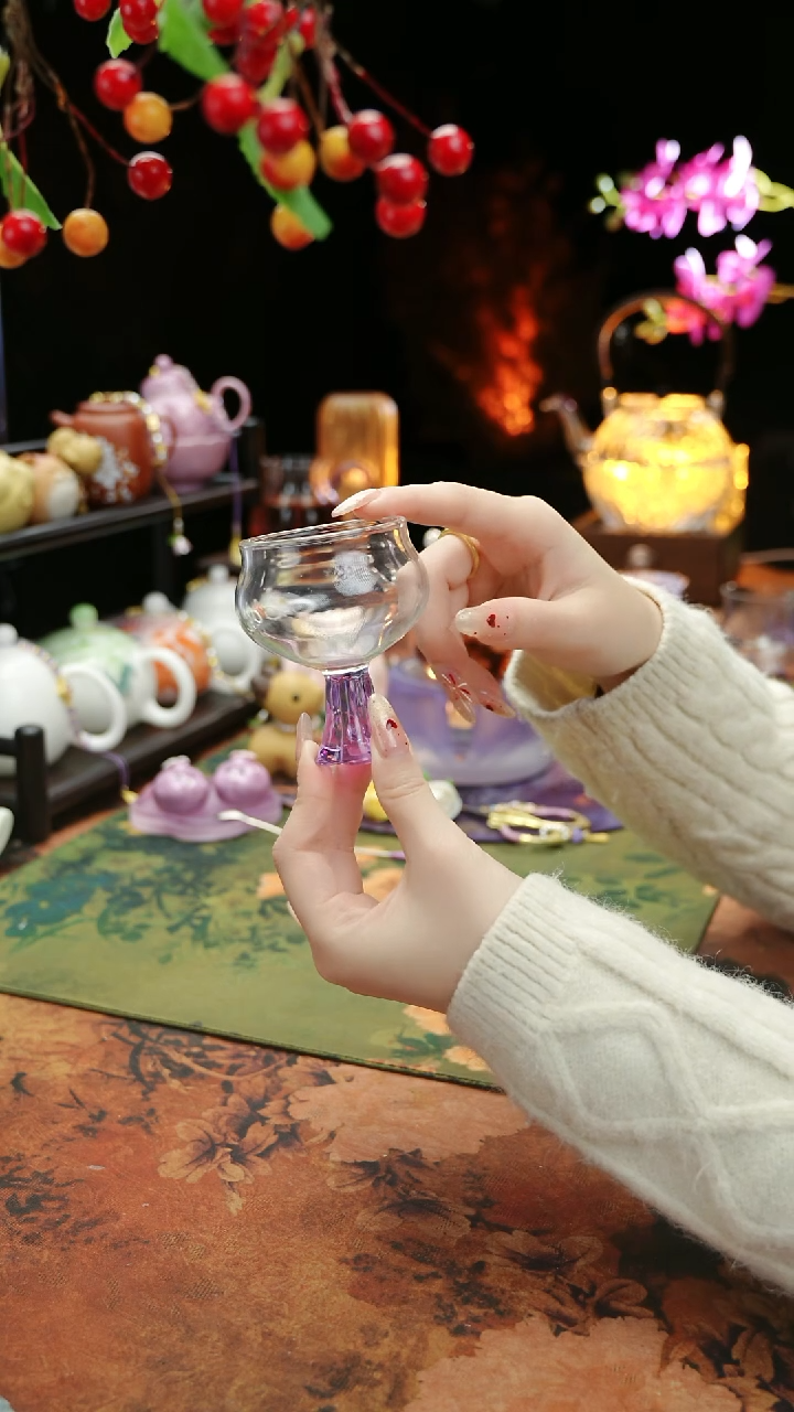 【闪购商品】紫色高足主人杯60cc@@@@@