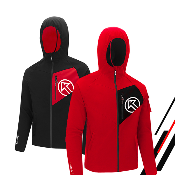 BigK 大K FIREDEMON火魔软壳冲锋衣连帽夹克运动服跑步外套