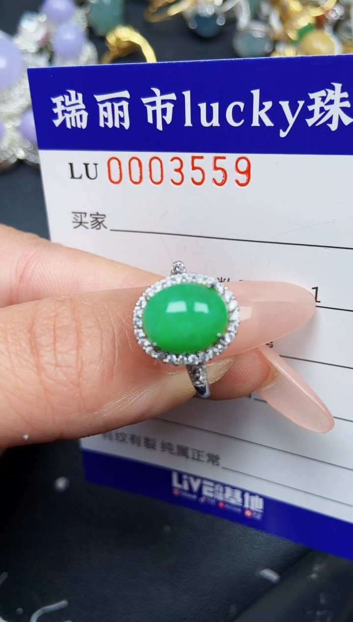 【闪购商品】翡翠颈饰银S925镶嵌3559