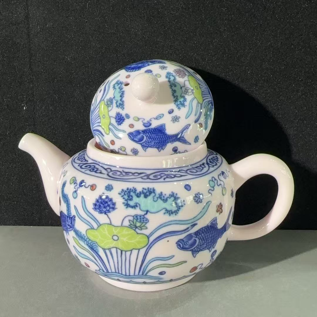 B635景德镇制陶瓷侧把壶一件