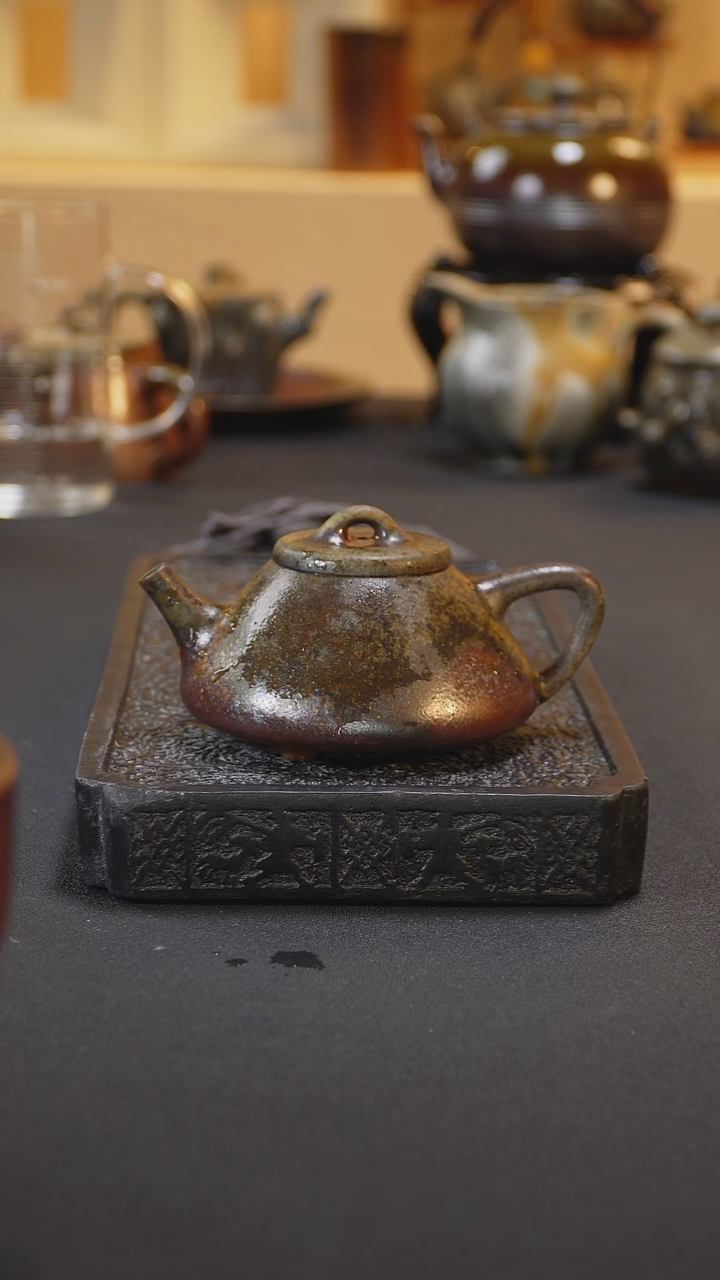 紫砂柴烧纯自然柴烧