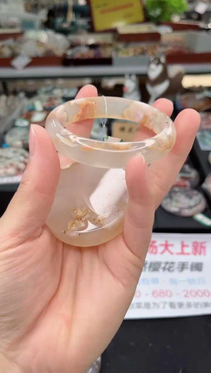 【闪购商品】石英质玉手镯未镶嵌56圈口（赠品镯心）3931171