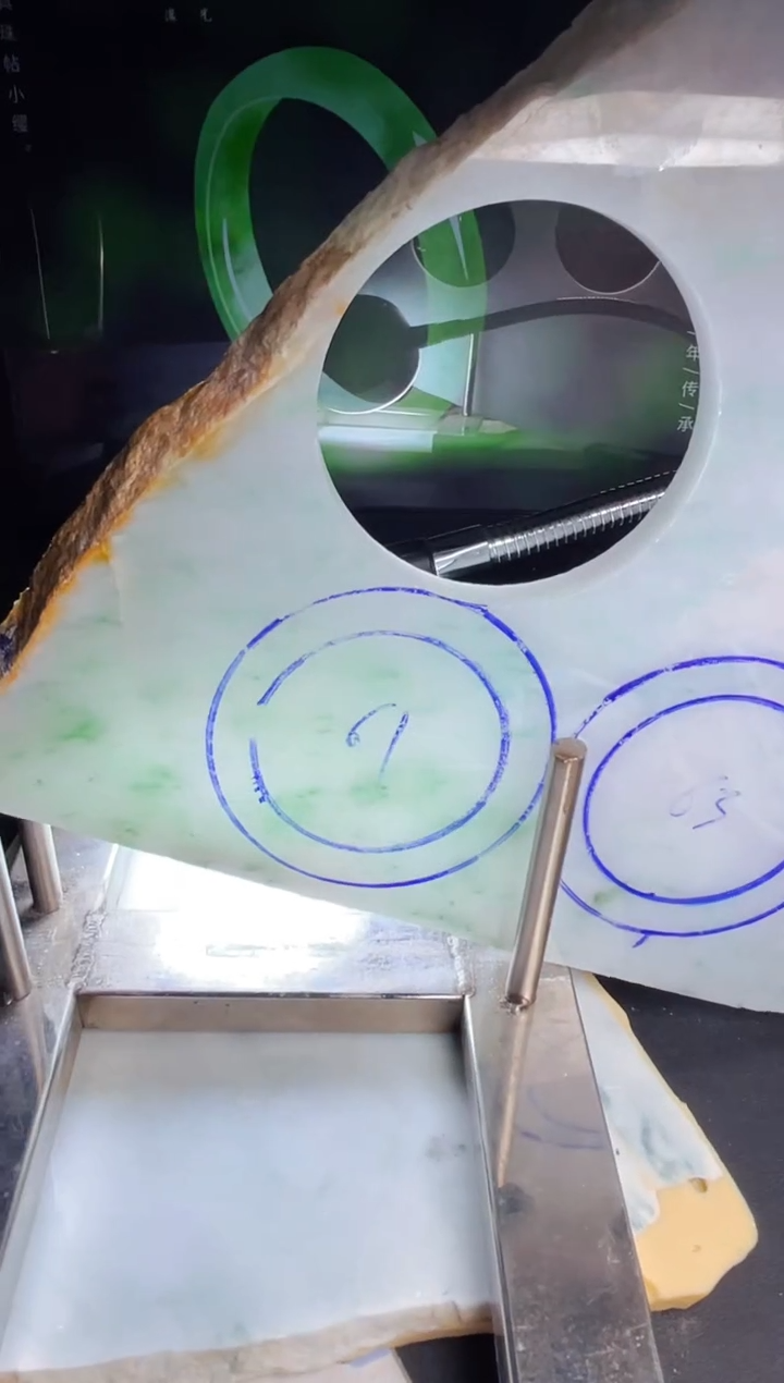 未镶嵌翡翠定制翡翠琳*翡翠61圈