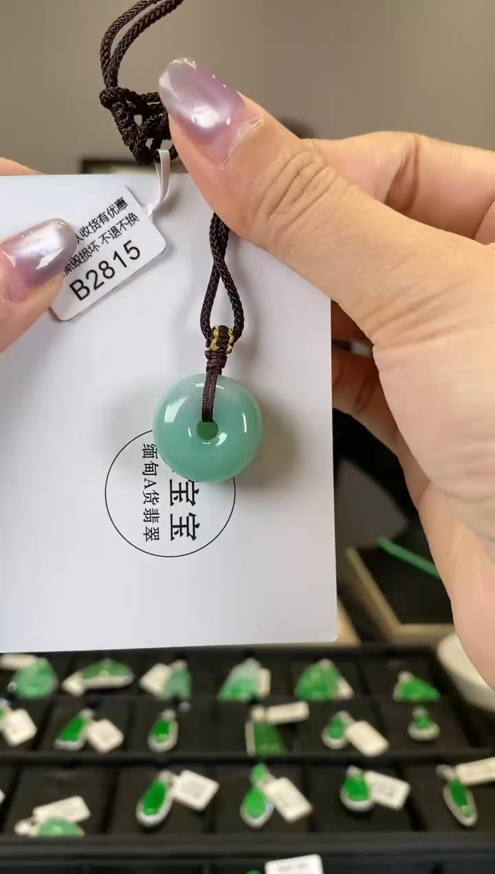 【闪购商品】翡翠颈饰未镶嵌B2815 平安扣 含运营费