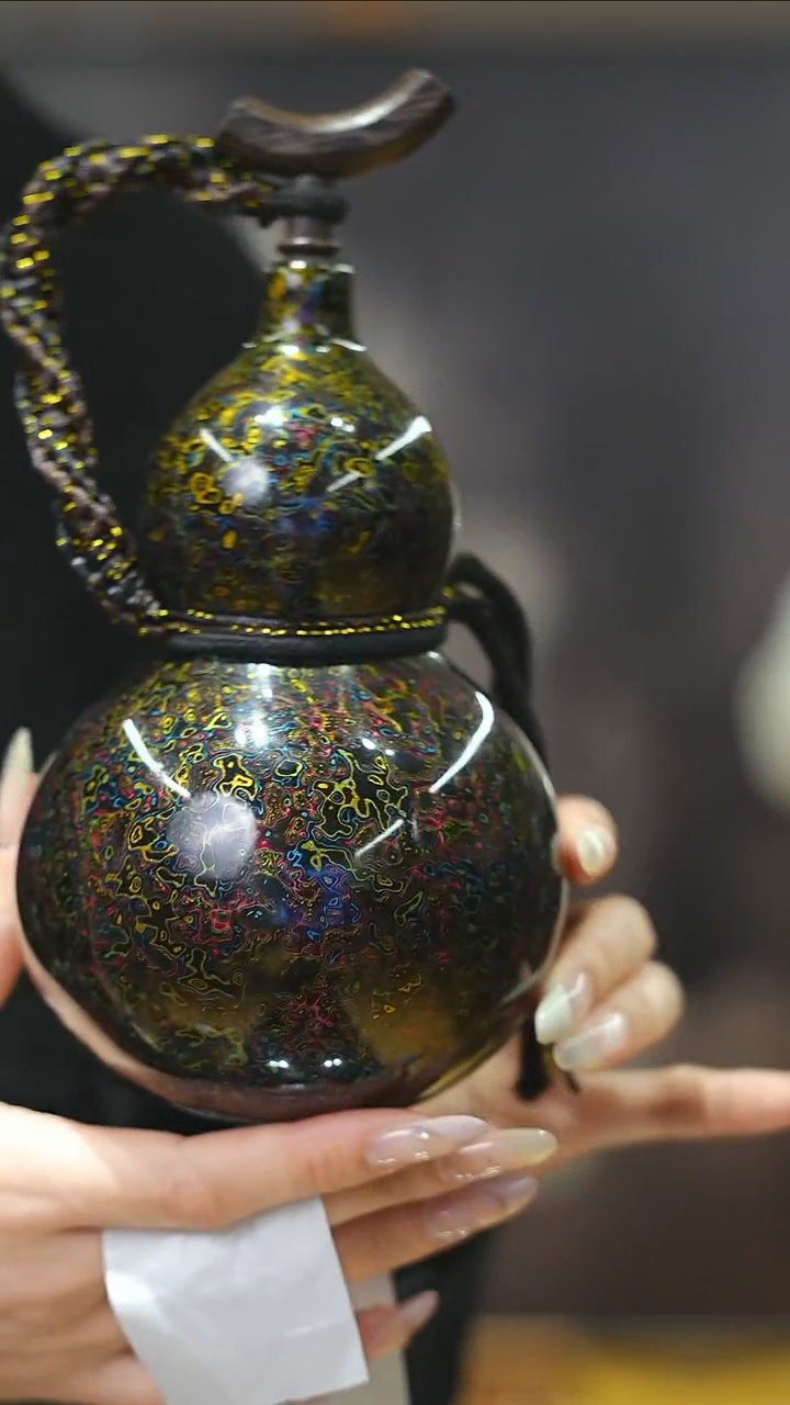 【闪购商品】XM208漆艺酒葫芦不包手串及旋转底座