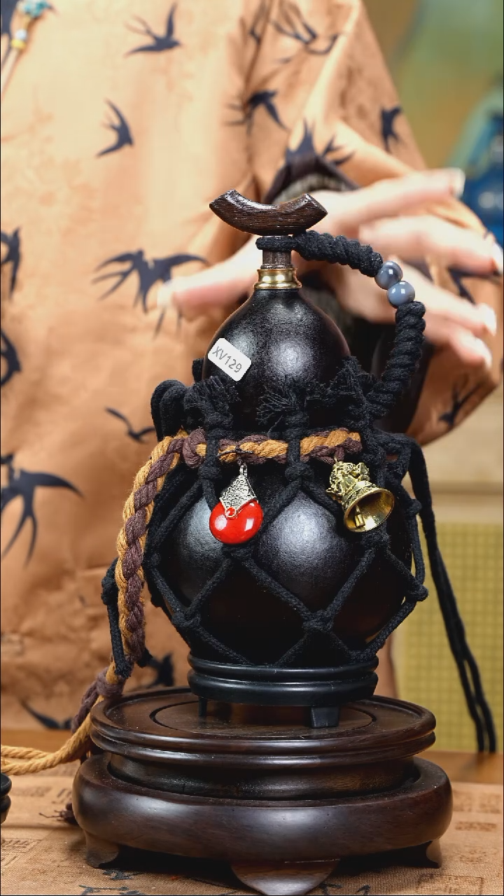 XV129网兜款大漆酒葫芦（现货现发）
