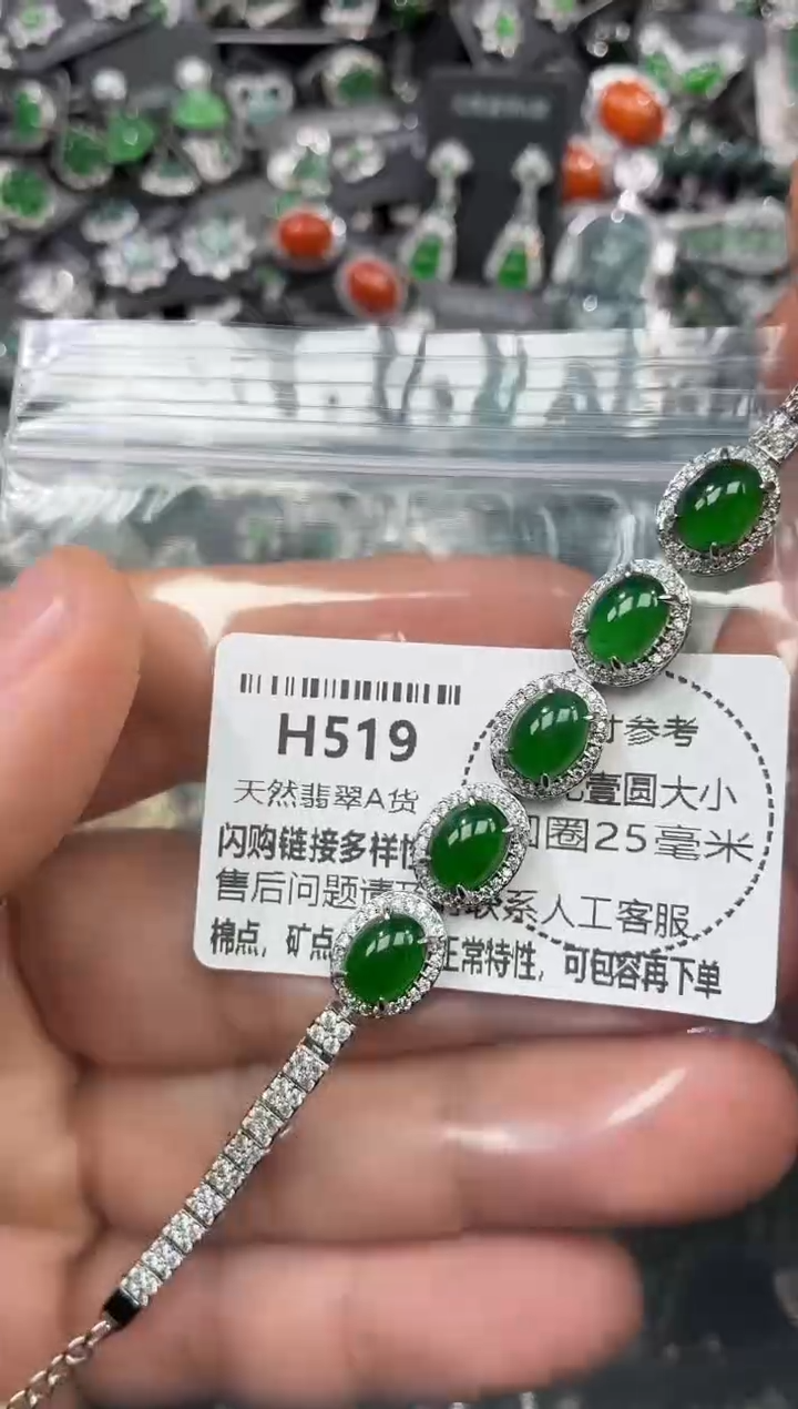 颈饰未镶嵌翡翠H519手链