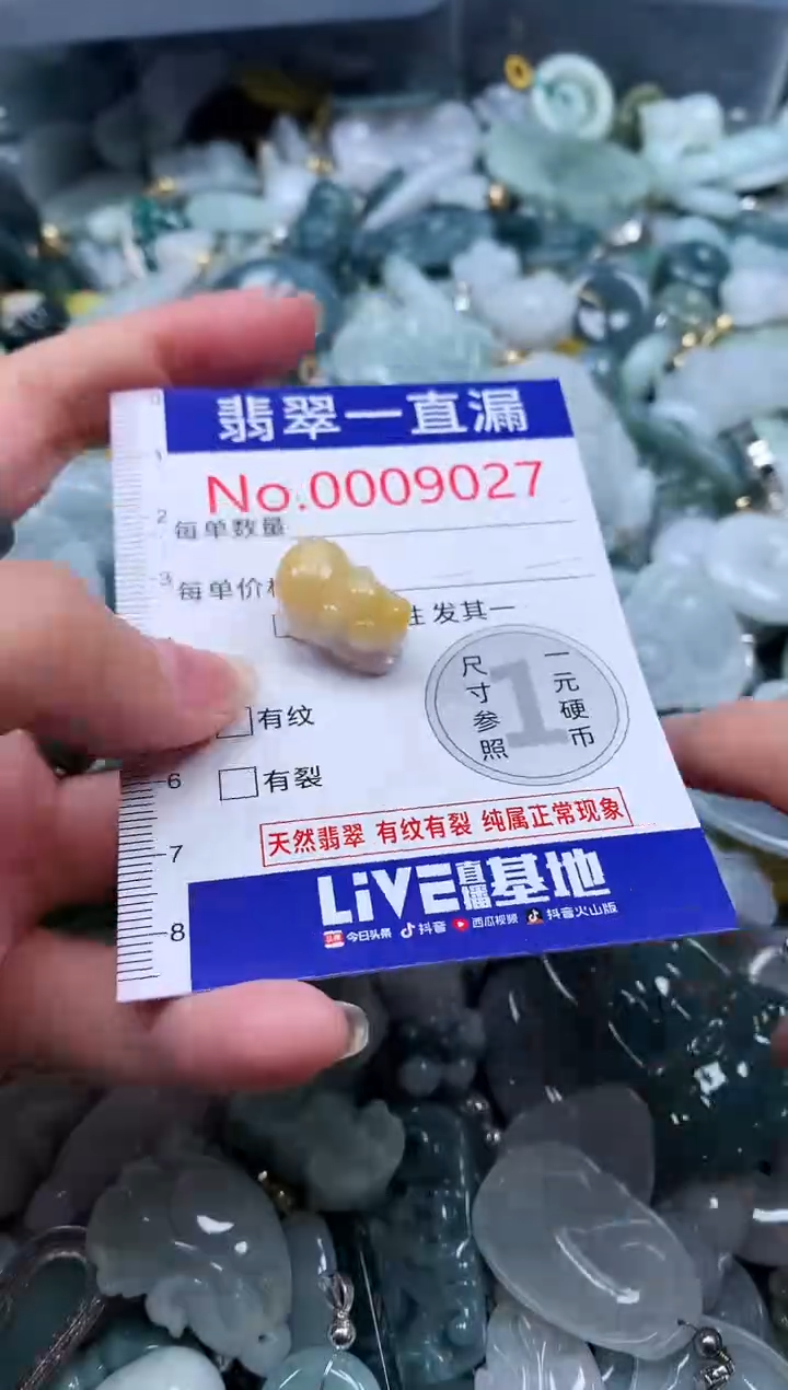 【闪购商品】翡翠吊坠(不含链)未镶嵌9027