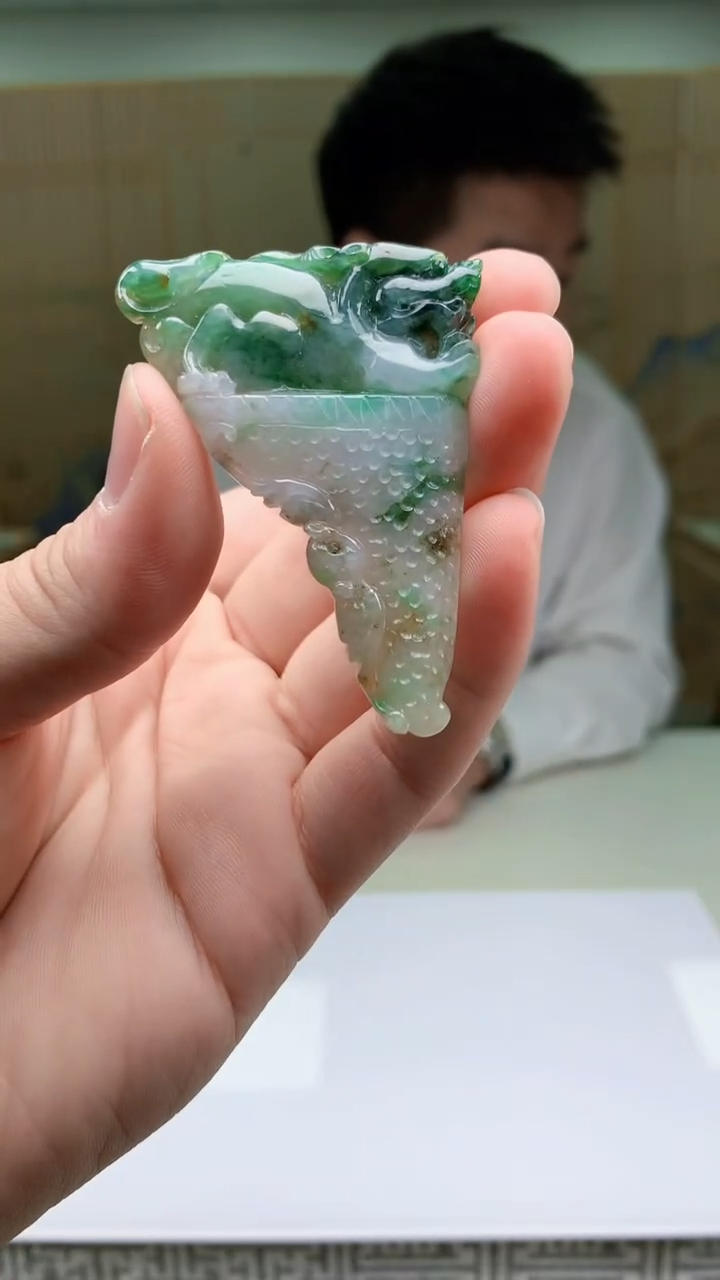 【闪购商品】翡翠颈饰未镶嵌5028bb-jj挂件7