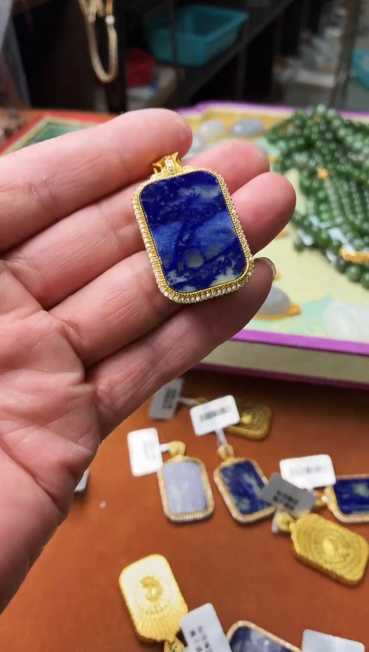 合金青金石颈饰E91