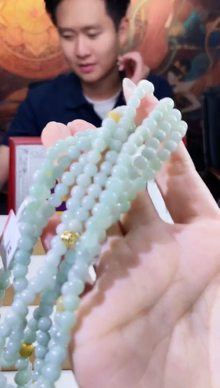 翡翠未镶嵌颈饰多样性发其一珠链27