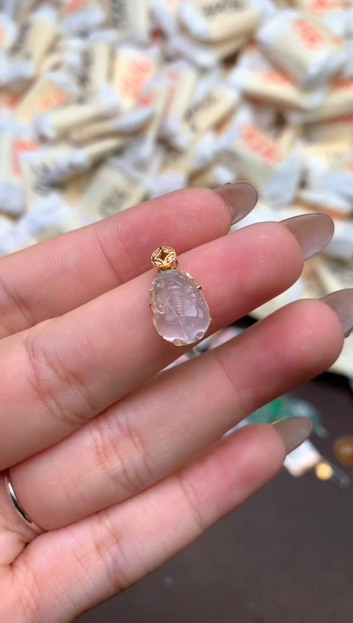 【闪购商品】翡翠颈饰18K金镶嵌  —