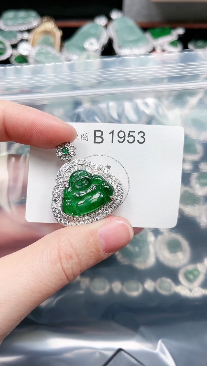 【闪购商品】翡翠颈饰未镶嵌赠皮绳1953