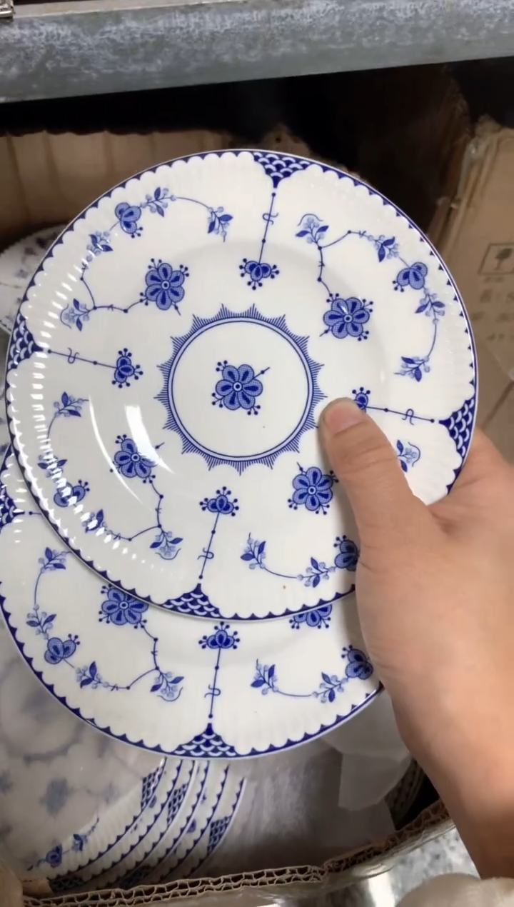【闪购商品】瓷片陶瓷原单CC238餐具2个6寸