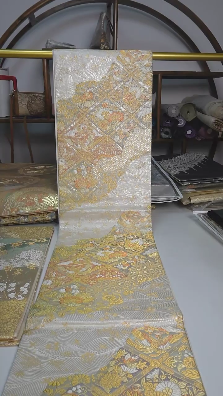 【闪购商品】织绣60西阵织六通花卉